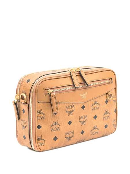 Genti de umar MCM Mcm Mcm Diamond Vi Crossbody Bag In Visetos Cognac BROWN Barbati (BM 19354737) 4
