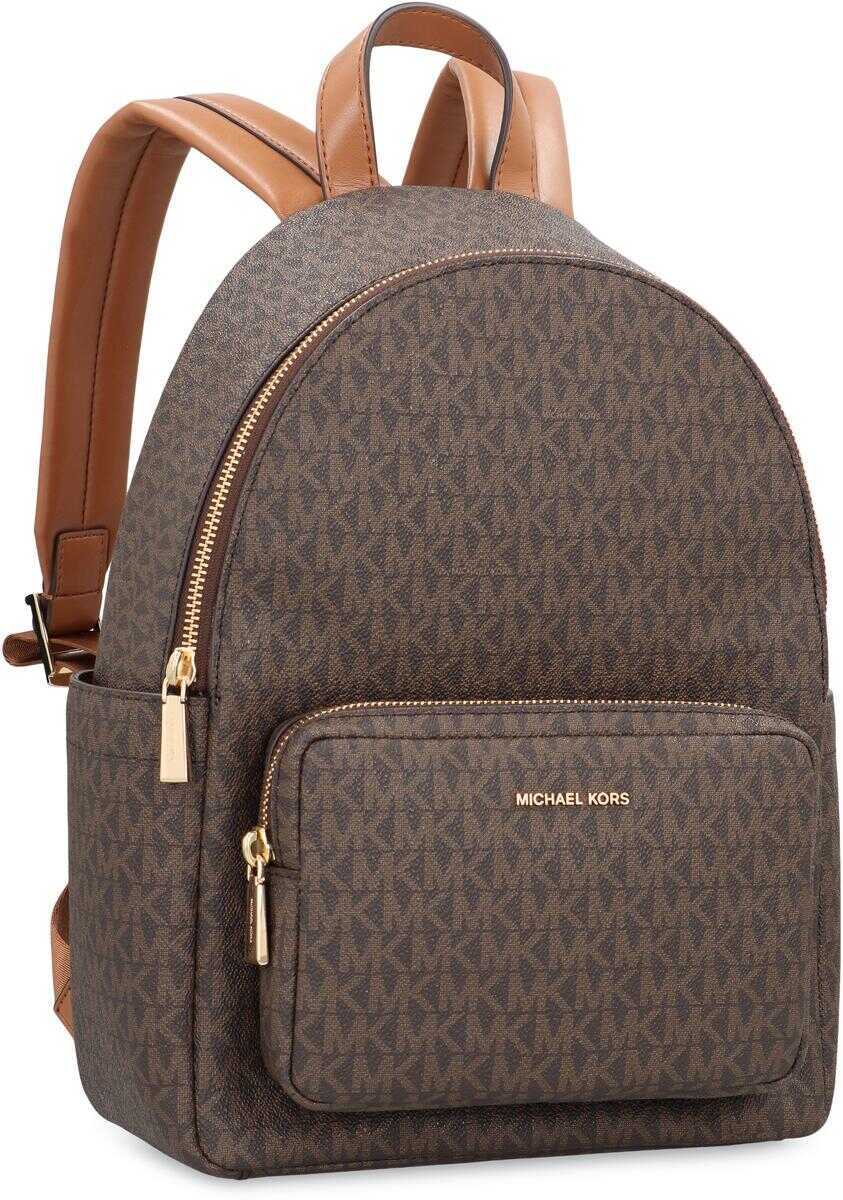 Rucsacuri Michael Kors Michael Kors Medium Tanner Backpack With Logo Print BROWN Femei (BM 19355043) 3