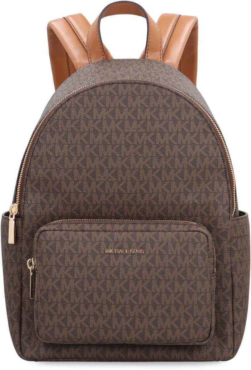 Rucsacuri Michael Kors Michael Kors Medium Tanner Backpack With Logo Print BROWN Femei (BM 19355076) 2