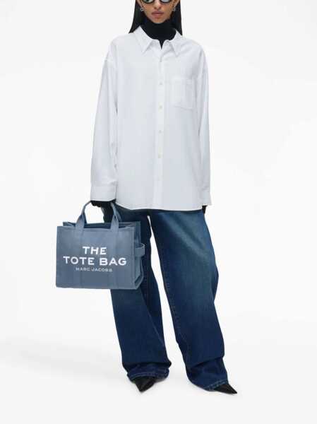 Genti de mana Marc Jacobs Light Blue Canvas Traveler Tote Handbag With Logo Print BLUE Femei (BM 19355181) 3