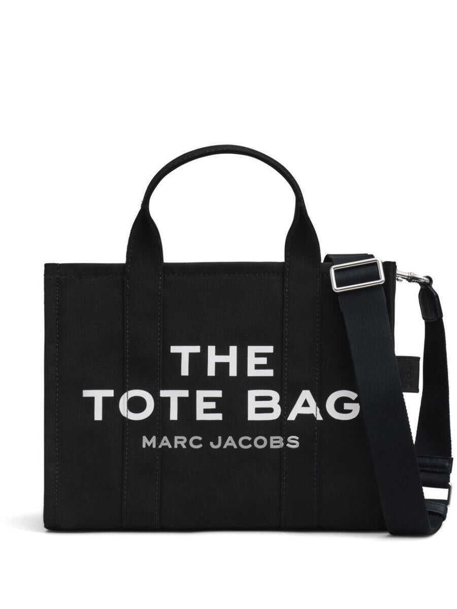 Genti de mana Marc Jacobs Marc Jacobs Black The Medium Canvas Tote Bag In Cotton Black Femei (BM 19355193) 1