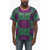 Gucci Two-Tone Perforated Crew Neck T-Shirt Green
