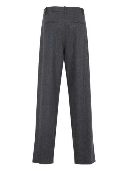 Pantaloni casual Khaite August wool pants Grey Femei (BM 19355229) 2