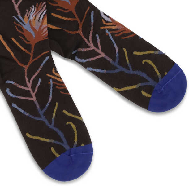 Sosete BONNE MAISON Nature-inspired pattern Socks FLEUR MARRON FONCE Femei (BM 19355312) 3
