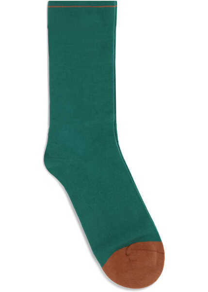 Sosete BONNE MAISON Two-Tone cotton Socks EMERAUDE Femei (BM 19355315) 2