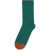 BONNE MAISON Two-Tone cotton Socks EMERAUDE
