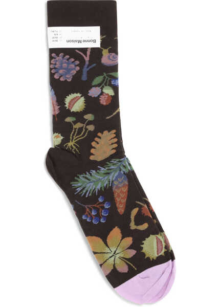 Sosete BONNE MAISON Nature-inspired Socks SEMIS MARRON FONCE Femei (BM 19355351) 2