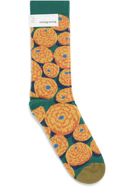 Sosete BONNE MAISON Nature-print Socks ORANGES Femei (BM 19355366) 2