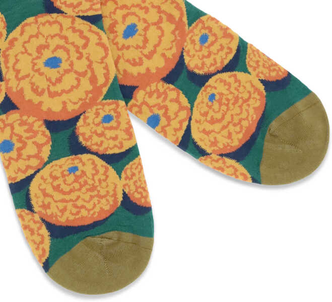 Sosete BONNE MAISON Nature-print Socks ORANGES Femei (BM 19355366) 3