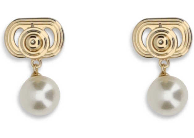 Cercei Valentino Garavani Ovalette Earrings ORO/CREAM Femei (BM 19355375) 2