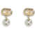 Valentino Garavani Ovalette Earrings ORO/CREAM