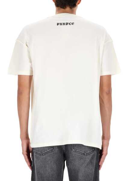 Tricouri PURPLE BRAND Scribbled P T-Shirt WHITE Barbati (BM 19355417) 3