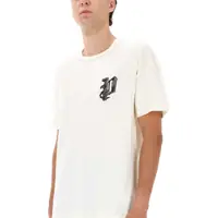 Tricouri PURPLE BRAND pentru Barbati - Tricouri PURPLE BRAND Scribbled P T-Shirt WHITE Barbati (BM 19355417) - B-mall.ro