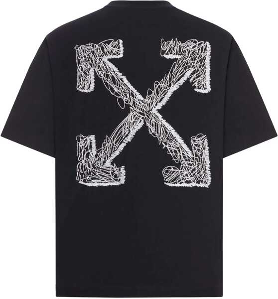 Tricouri Off-White T-Shirt With Logo BLACK Barbati (BM 19355429) 2