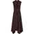 Ferragamo Asymmetric Dress crafted from stretch viscose cady EXPRESSO