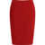 Saint Laurent Satin Pencil Skirt AMARANTH