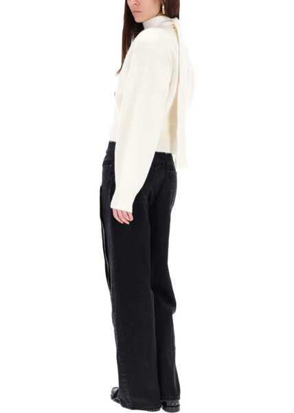 Cardigane ROTATE Birger Christensen Cardigan With Scarf IVORY Femei (BM 19355579) 2