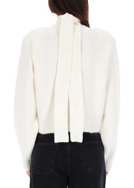 Cardigane ROTATE Birger Christensen Cardigan With Scarf IVORY Femei (BM 19355579) 3