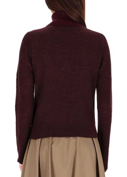 Pulovere casual Burberry Wool Blend Pullover BORDEAUX Femei (BM 19355603) 3