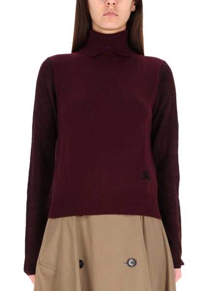 Pulovere casual Burberry Wool Blend Pullover BORDEAUX Femei (BM 19355603) 1