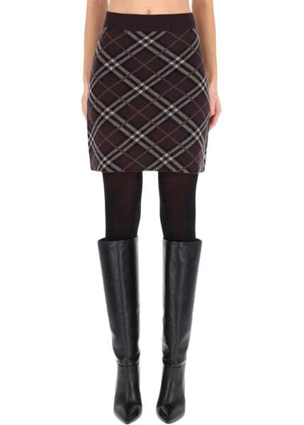 Fuste casual Burberry Ginny Skirt BROWN Femei (BM 19355606) 1