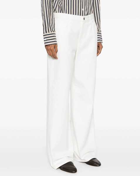 Blugi THE ROW Eglitta Jeans In Cotton WHITE Femei (BM 19355660) 3
