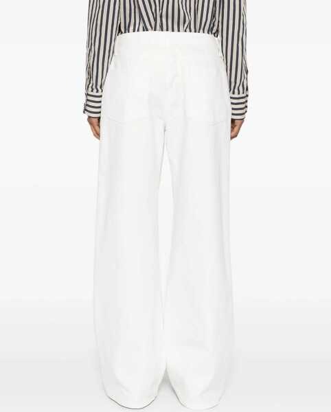 Blugi THE ROW Eglitta Jeans In Cotton WHITE Femei (BM 19355660) 4