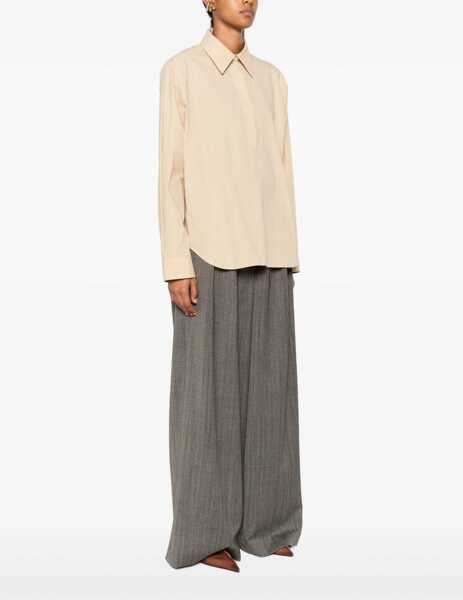 Camasi THE ROW Margan Shirt In Cotton BEIGE Femei (BM 19355693) 3
