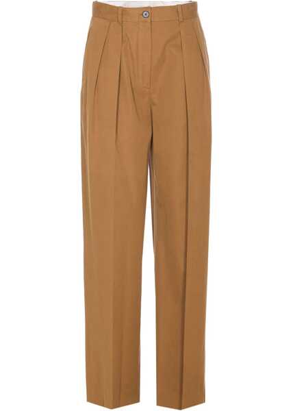 Pantaloni casual THE ROW Igor Trousers In Cotton And Cashmere BEIGE Femei (BM 19355711) 1