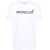 Moncler T-Shirt With Flocked Logo WHITE