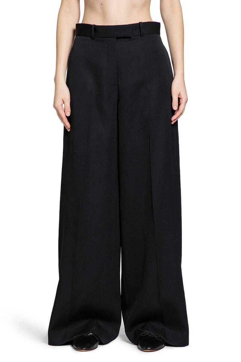 Pantaloni casual THE ROW The Row Trousers Black Femei (BM 19360491) 1