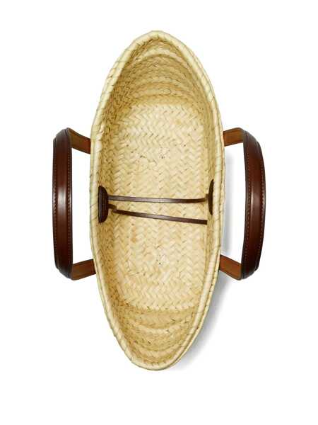 Genti de mana Tory Burch Tory Burch Small Ella Tote Bag In Raffia BROWN Femei (BM 19361055) 4