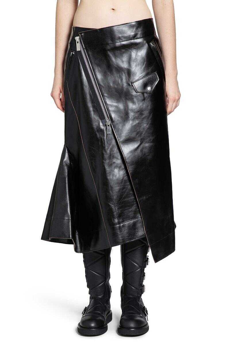 Fuste Sacai Sacai Skirts Black Femei (BM 19361526) 1