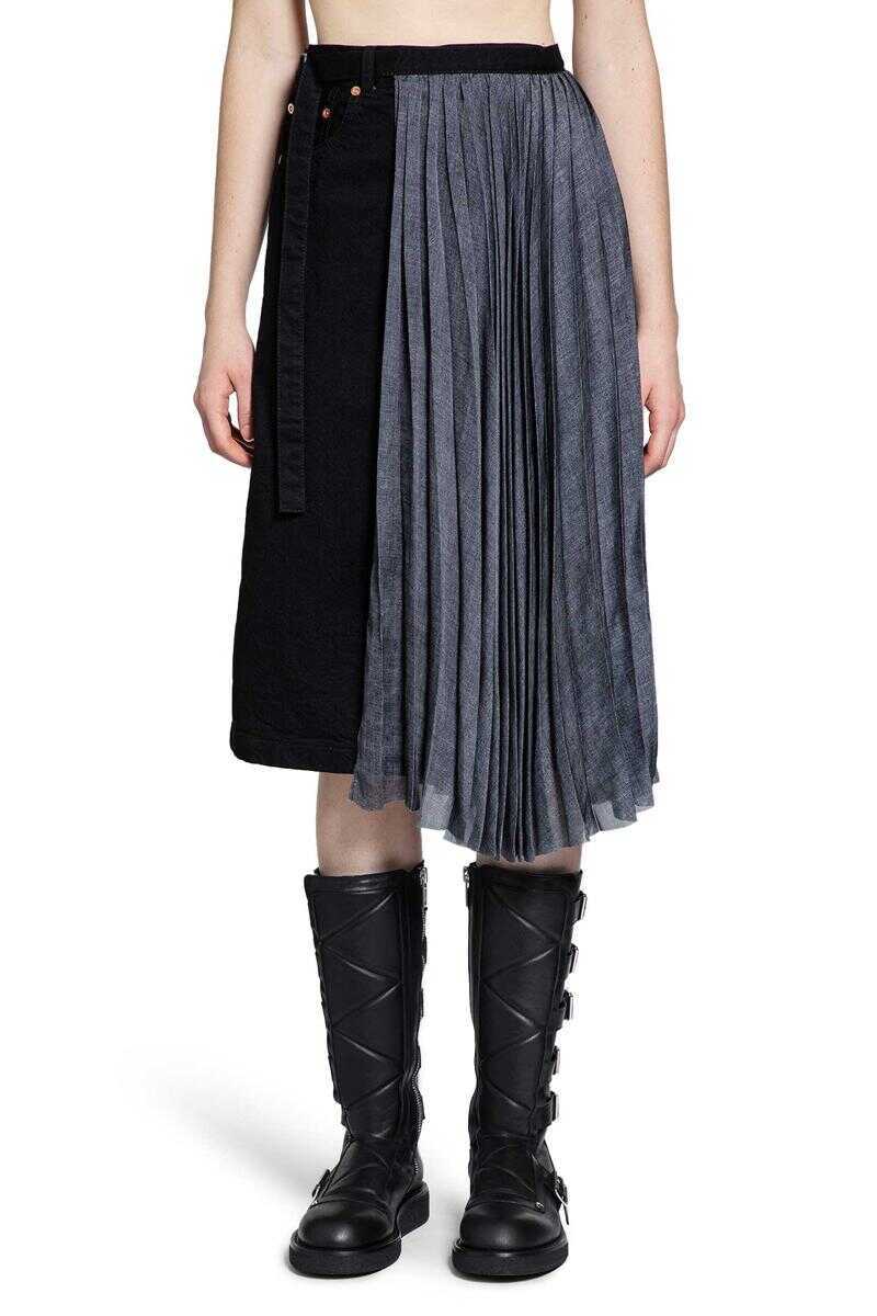Fuste Sacai Sacai Skirts Black Femei (BM 19361553) 1