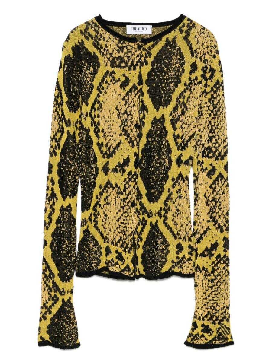 Cardigane THE ATTICO The Attico Cardigan YELLOW Femei (BM 19361595) 1