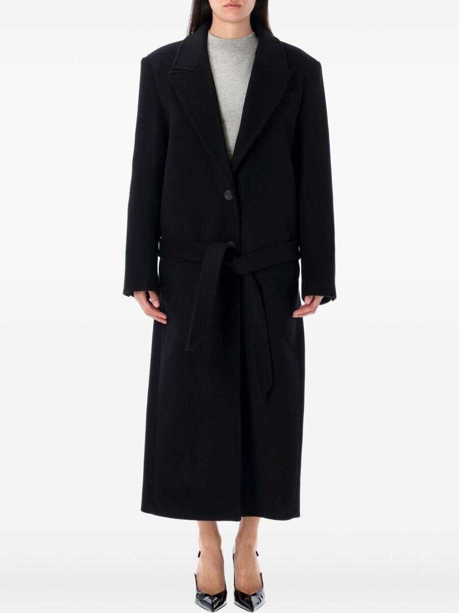 Paltoane THE ATTICO The Attico Coat Black Femei (BM 19361604) 2