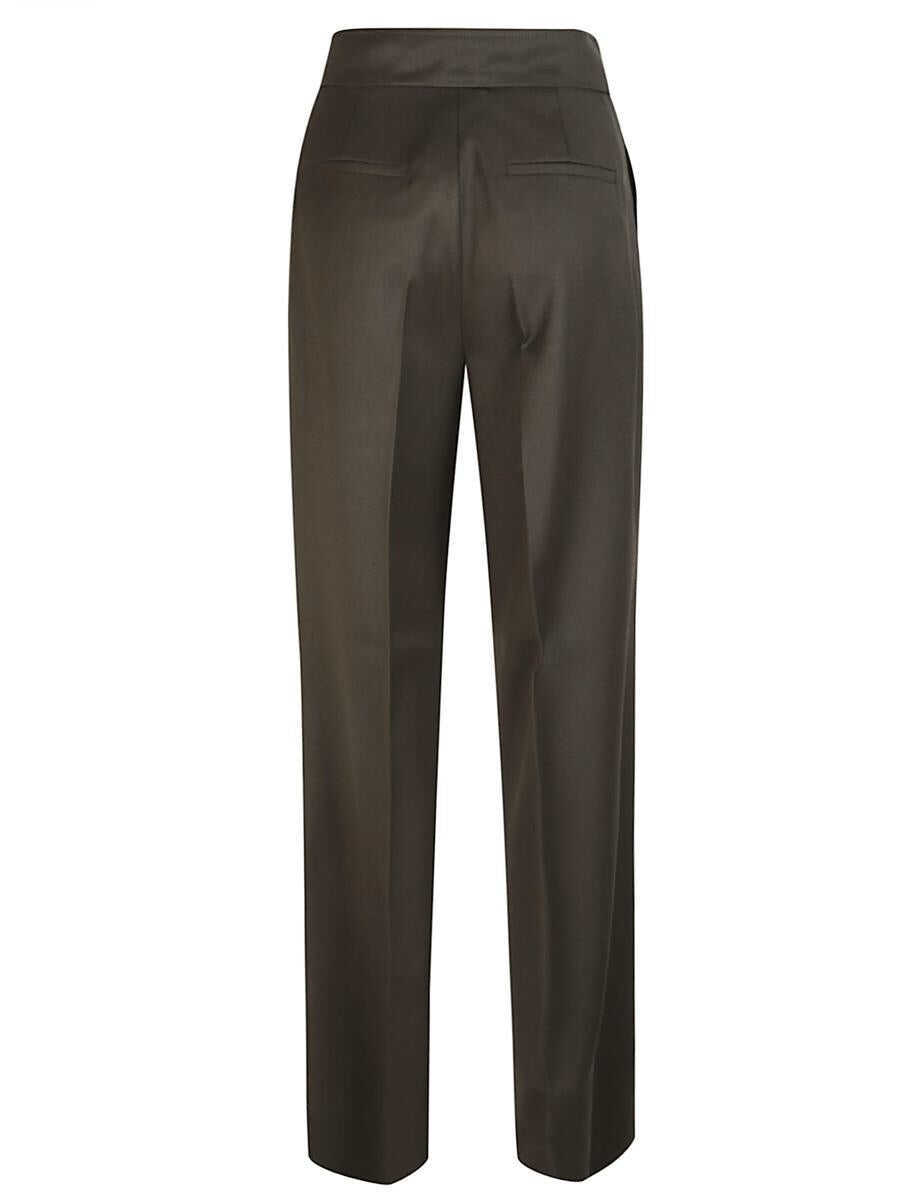 Pantaloni casual Max Mara Max Mara Pants GREEN Femei (BM 19361745) 2