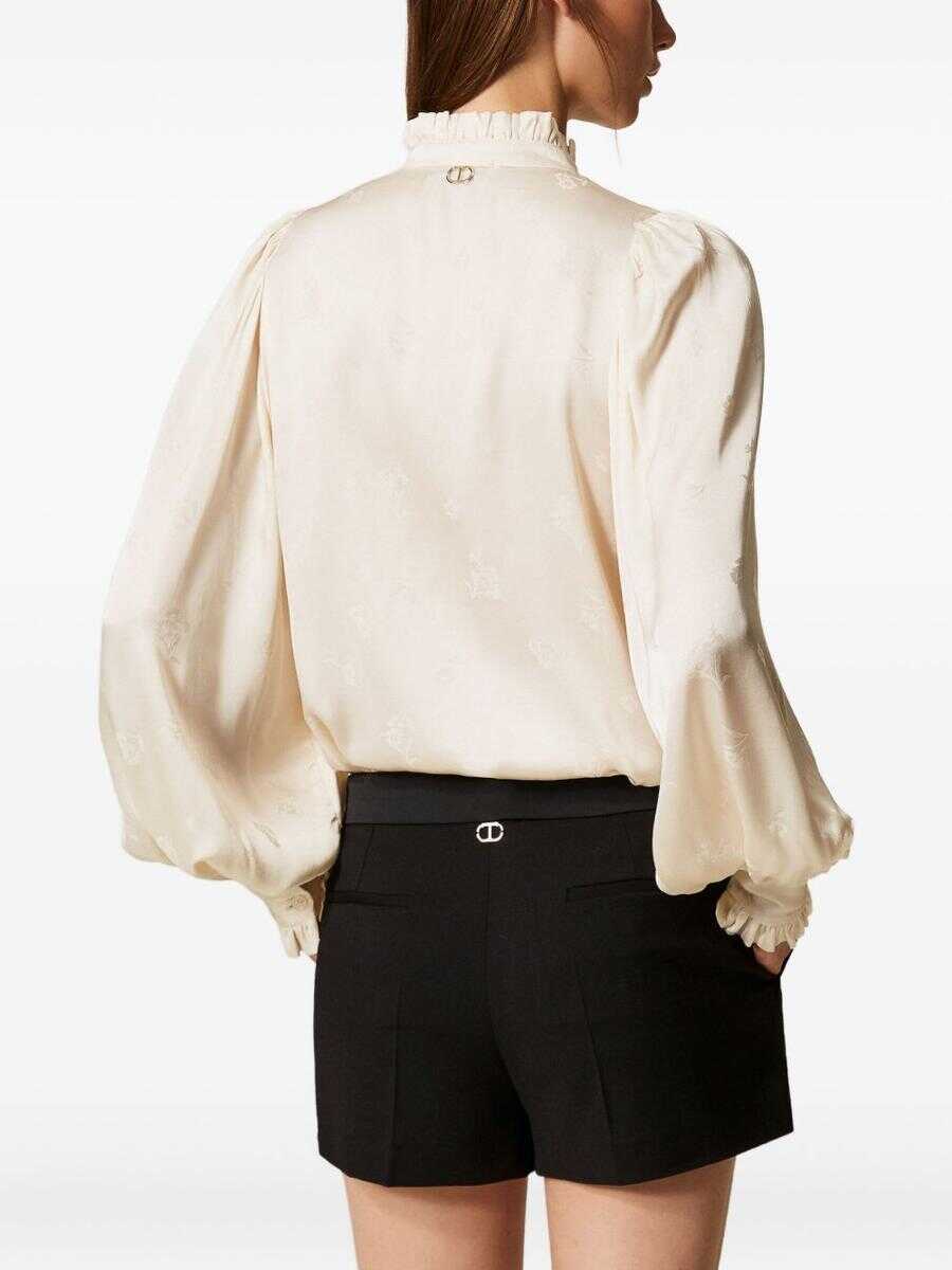 Pantaloni casual TWINSET Twinset Shorts Black Femei (BM 19362168) 2