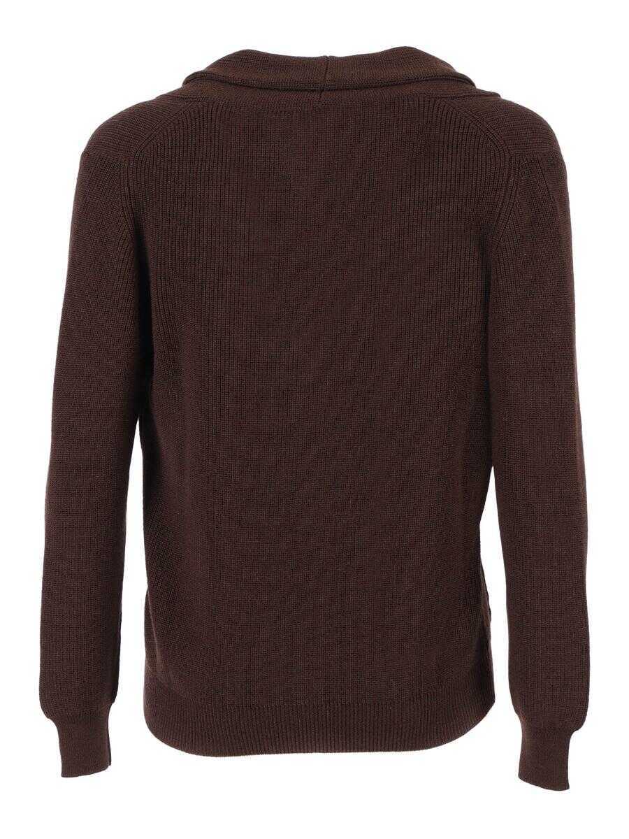 Cardigane SETTE FILI CASHMERE Sette Fili Cashmere Cardigan BROWN Barbati (BM 19362381) 2