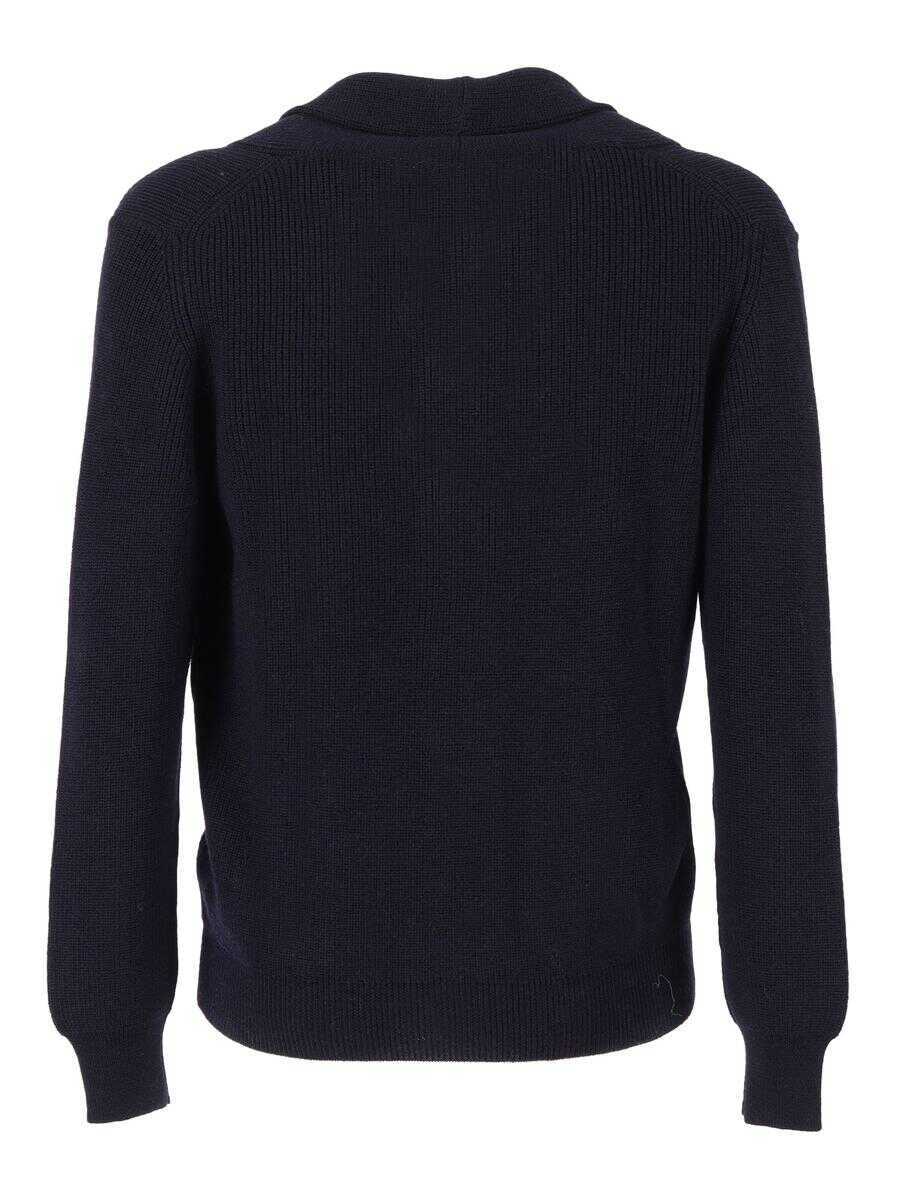 Cardigane SETTE FILI CASHMERE Sette Fili Cashmere Cardigan BLUE Barbati (BM 19362384) 2
