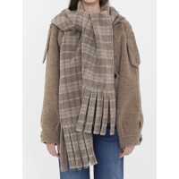 Esarfe Wool-Blend Jacket With Scarf Femei