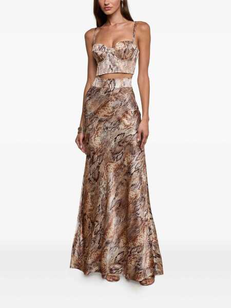 Fuste LAGENCE LAgence Ryker Skirt BROWN Femei (BM 19362600) 2