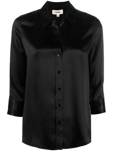 Camasi LAGENCE LAgence Dani Shirt Black Femei (BM 19362663) 1