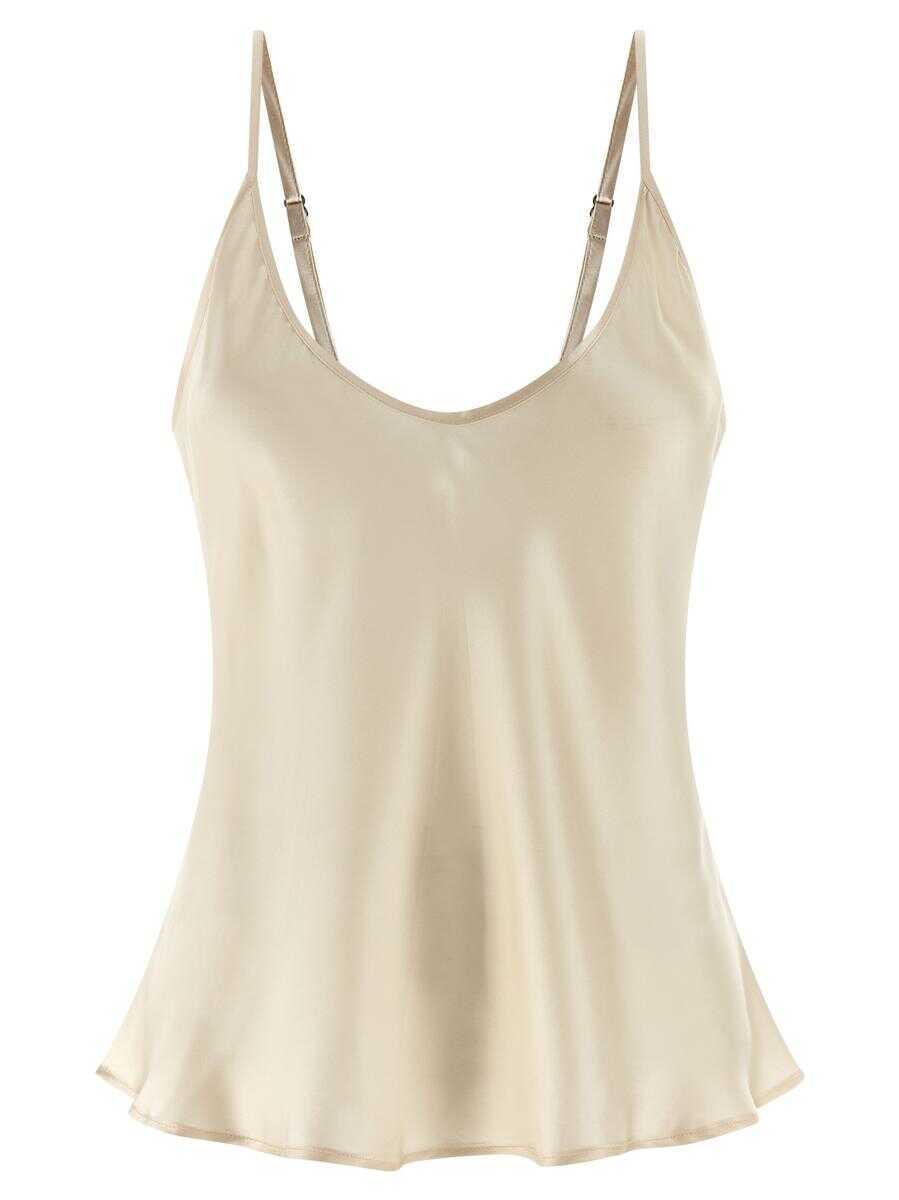 Topuri LAGENCE LAgence Lexi Top Beige Femei (BM 19362708) 1