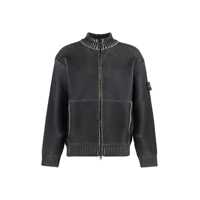 Pulovere Stone Island Sweater With Zip And Sublimation Print Barbati