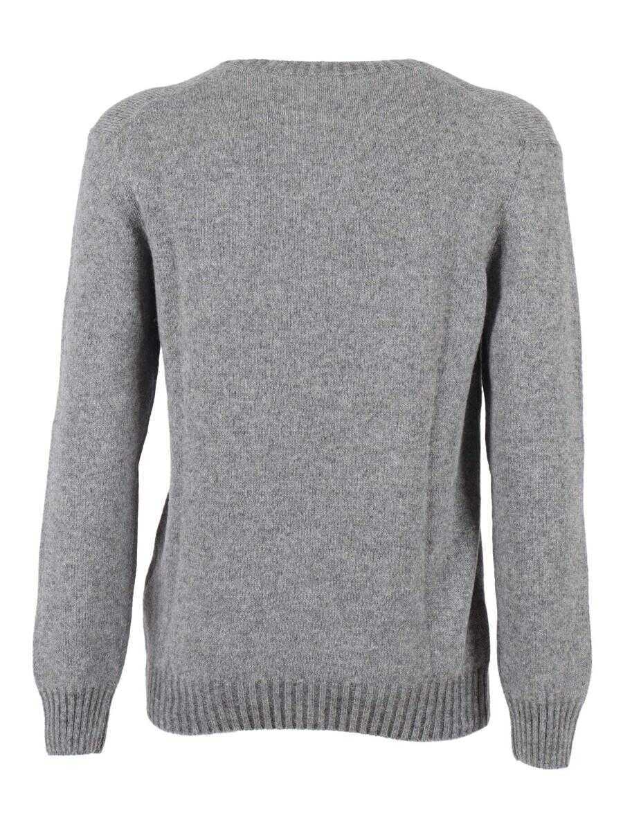 Pulovere SETTE FILI CASHMERE Sette Fili Cashmere Girocoll GRAY Barbati (BM 19362972) 2
