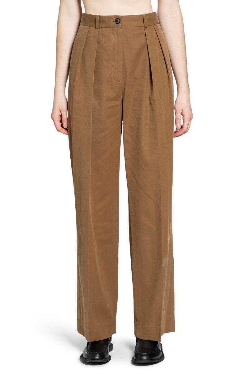 Pantaloni casual THE ROW The Row Trousers Beige Femei (BM 19363008) 1