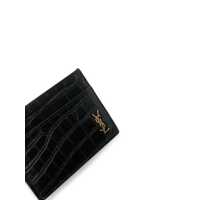 Portofele Saint Laurent pentru Barbati - Portofele Saint Laurent Saint Laurent Tiny Cassandre Card Holder Black Barbati (BM 19363161) - B-mall.ro