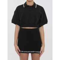 Tricouri Polo Cropped Cotton Polo Shirt Femei