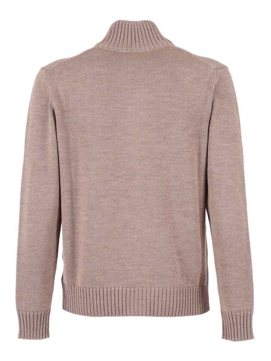 Pulovere SLOWEAR ZANONE Slowear Zanone Girocoll BROWN Barbati (BM 19363953) 2